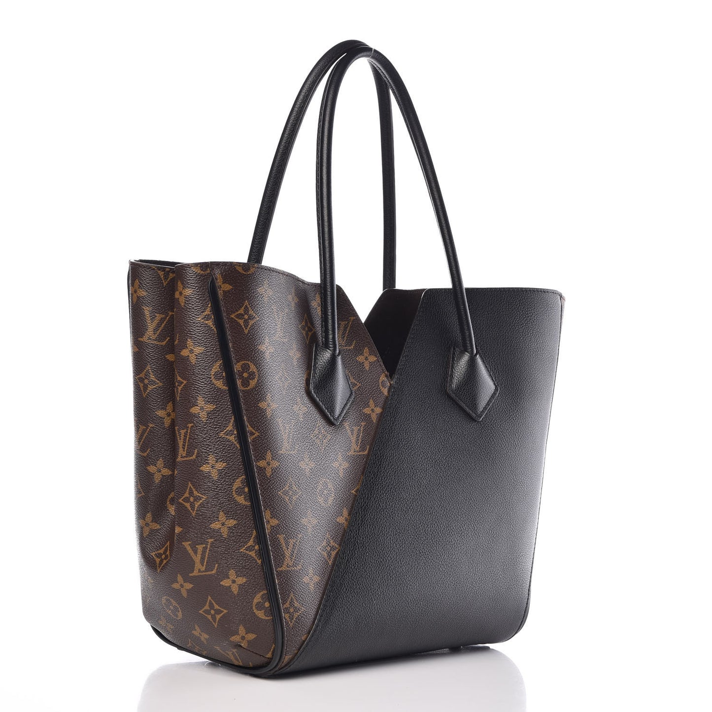 Calfskin Monogram Kimono Tote Black