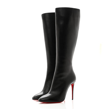 Christian Louboutin Calfskin Eloise Botta 85 Knee Boots 38.5 Black 3 of 11