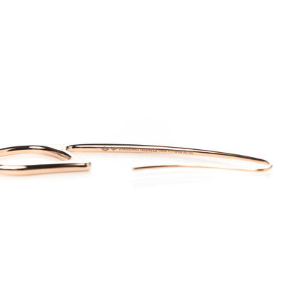 Hermes 18K Rose Gold Chaine D'Ancre Punk Earrings 3 of 4