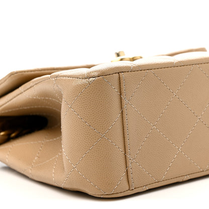 Chanel Caviar Quilted 31 Rue Cambon Top Handle Flap Dark Beige 10 of 12