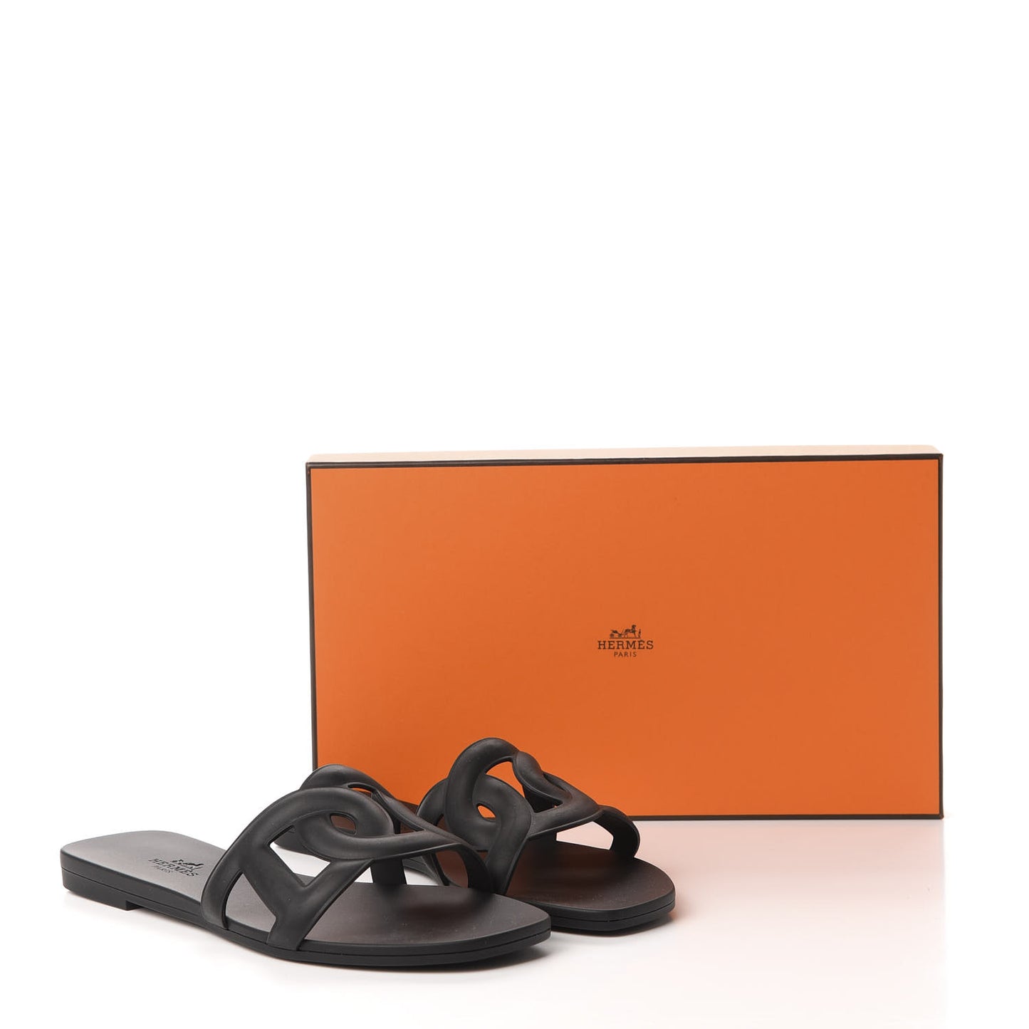 Rubber Aloha Sandals 35 Black