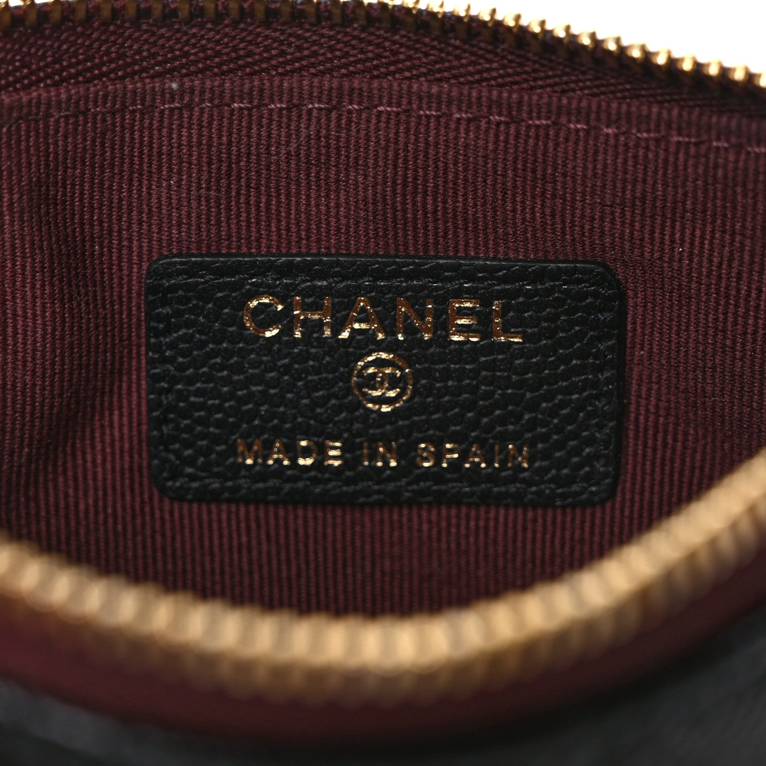 Chanel Caviar Quilted Small Cosmetic Case Black 6 of 7