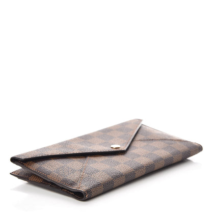 Louis Vuitton Damier Ebene Long Origami Wallet 4 of 8