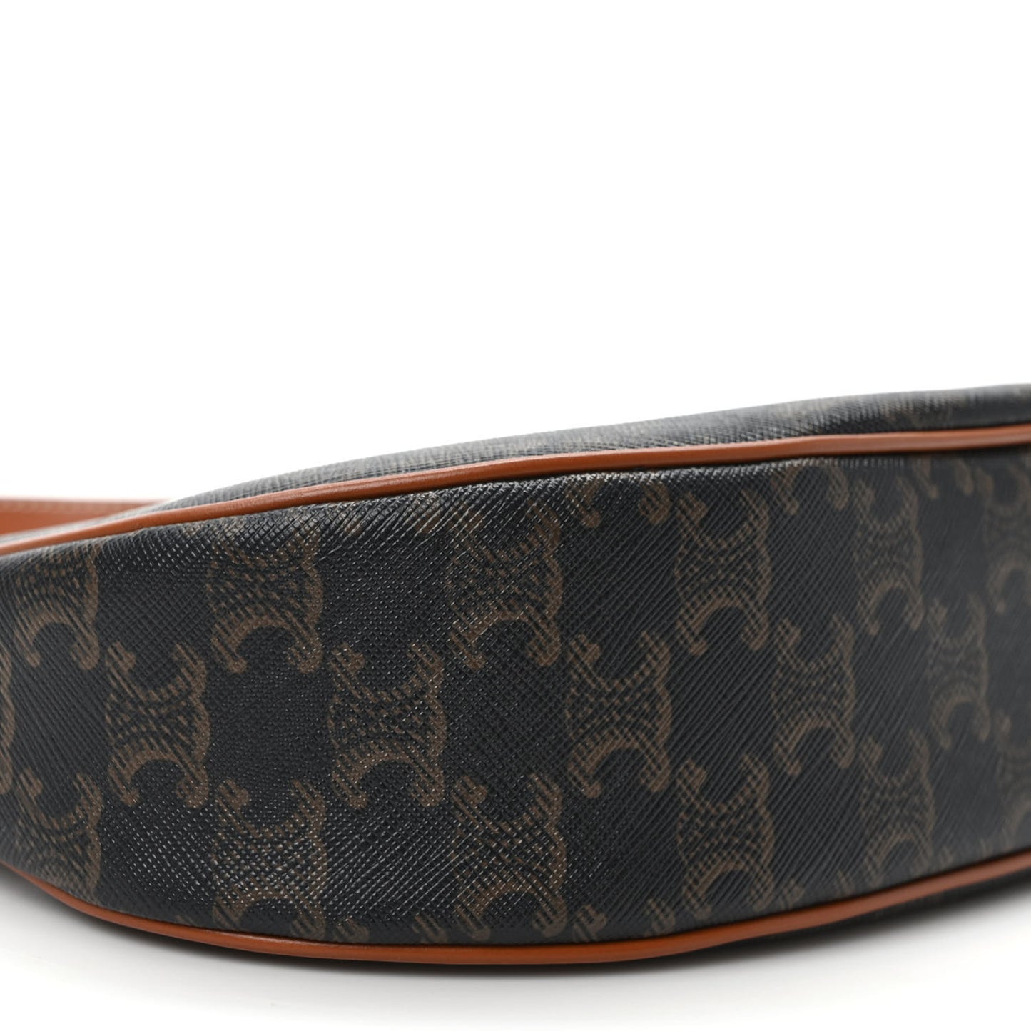 Triomphe Canvas Calfskin Medium Strap Ava Triomphe Shoulder Bag Tan