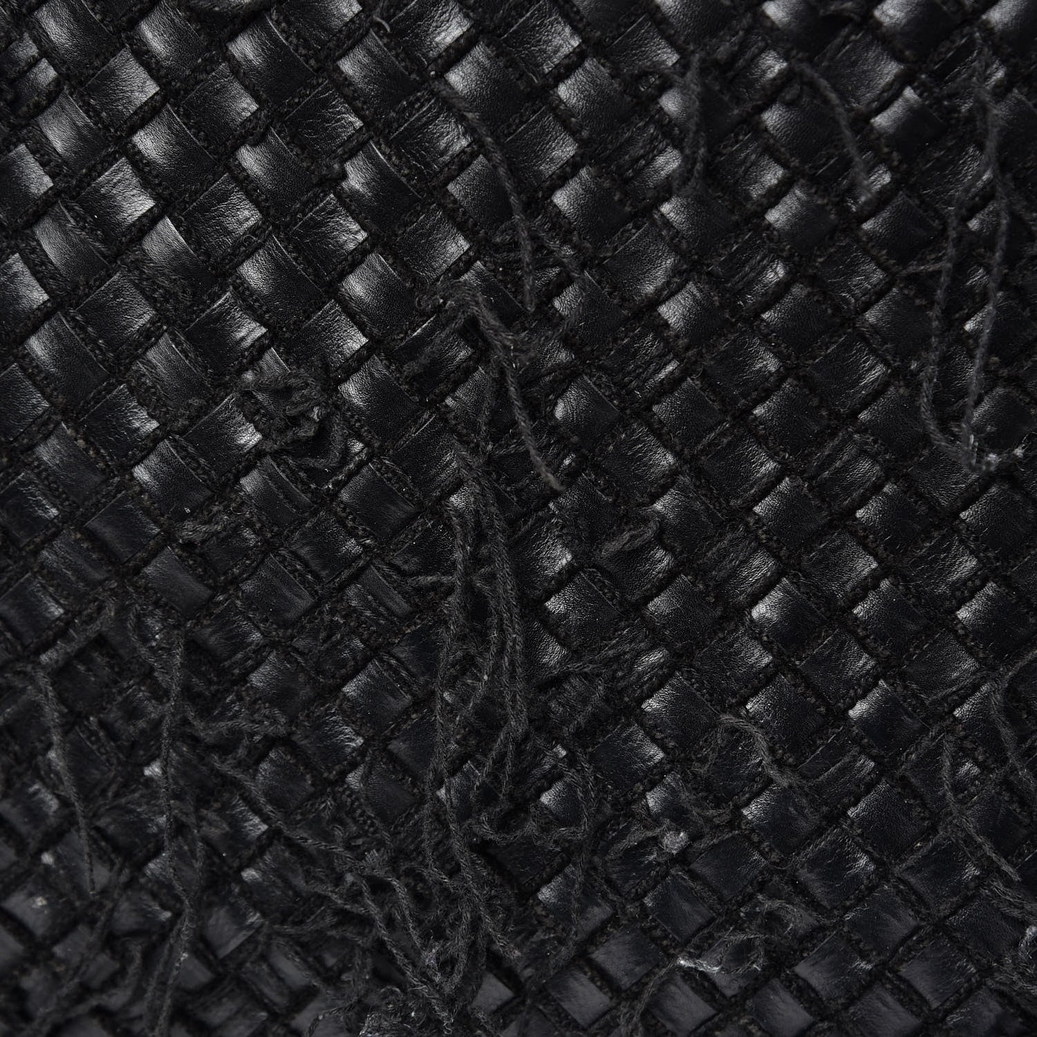 Bottega Veneta Nappa Intrecciato Fringe Netted Hobo Black 12 of 14