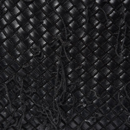 Bottega Veneta Nappa Intrecciato Fringe Netted Hobo Black 12 of 14