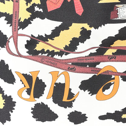 Hermes Silk Gavroche Monsieur et Madame Pocket Square 3 of 4