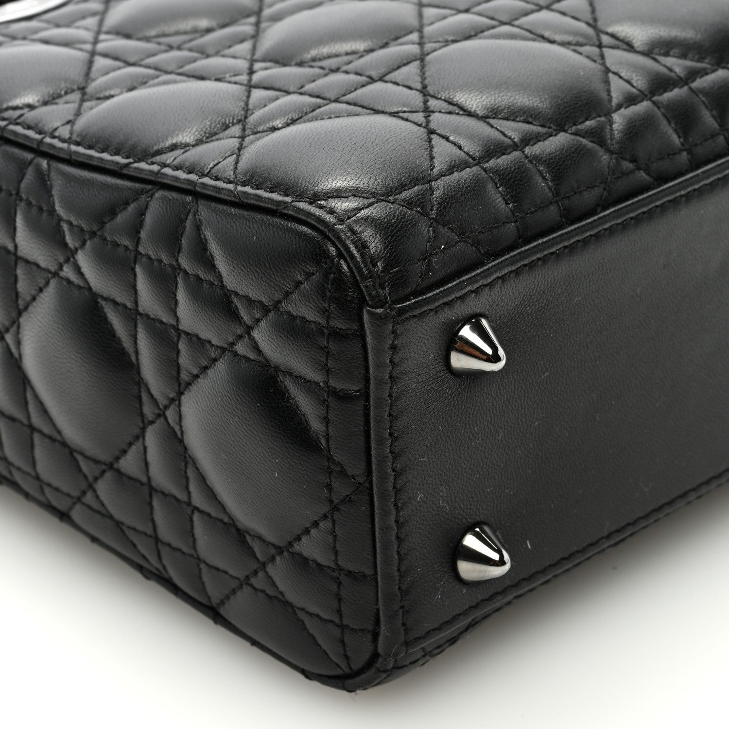 Christian Dior Lambskin Cannage Small My ABCDior Lady Dior Black 7 of 8