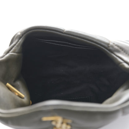 Saint Laurent Lambskin Quilted Toy Loulou Puffer Monogram Chain Satchel Seaweed 5 of 8