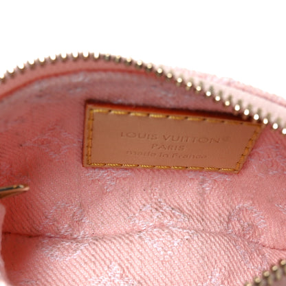 Louis Vuitton Monogram Denim Key Pouch Washed Pink 5 of 6