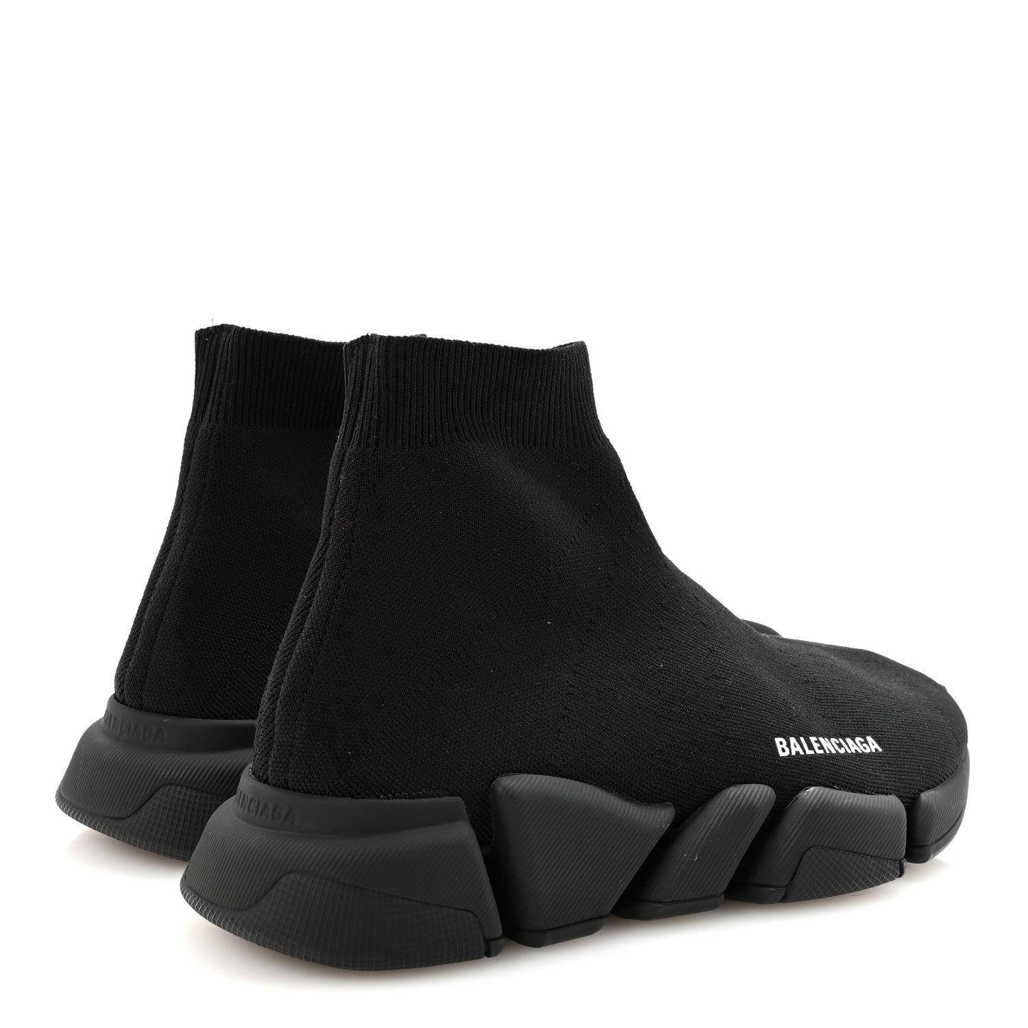 Balenciaga Neoprene Knit Mens Speed Sneakers 41 Black White 5 of 9
