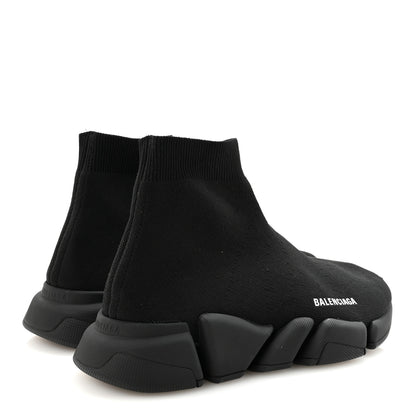 Balenciaga Neoprene Knit Mens Speed Sneakers 41 Black White 5 of 9