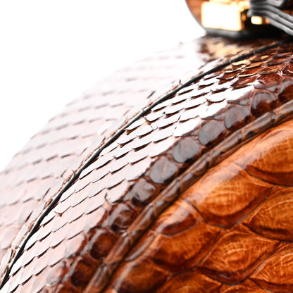 Louis Vuitton Snakskin Petite Boite Chapeau Brown 13 of 15