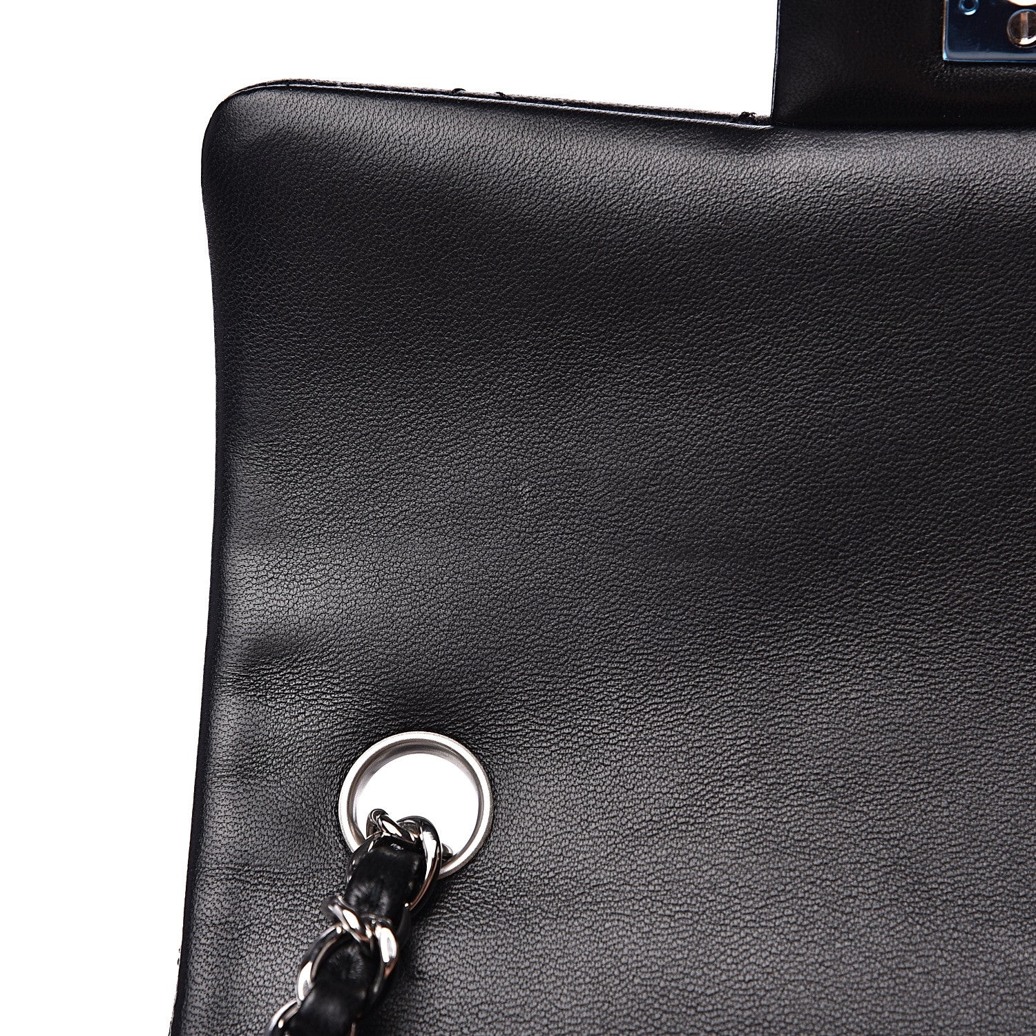 Chanel Lambskin Quilted Mini Rectangular Flap Black 10 of 11