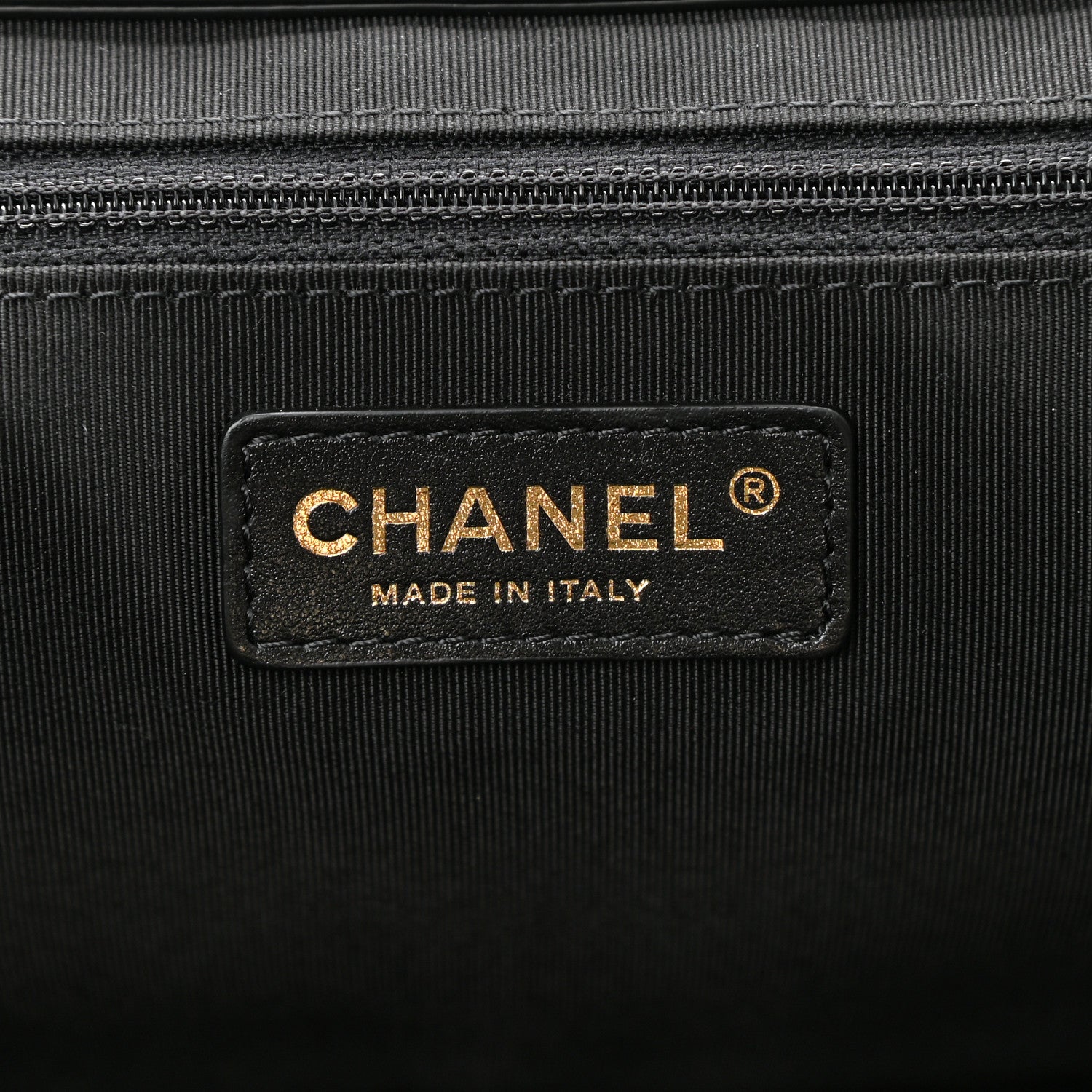 Chanel Bullskin Stitched Medium Shopping Bag Black 5 of 10