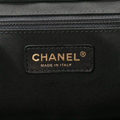 Chanel Bullskin Stitched Medium Shopping Bag Black 5 of 10