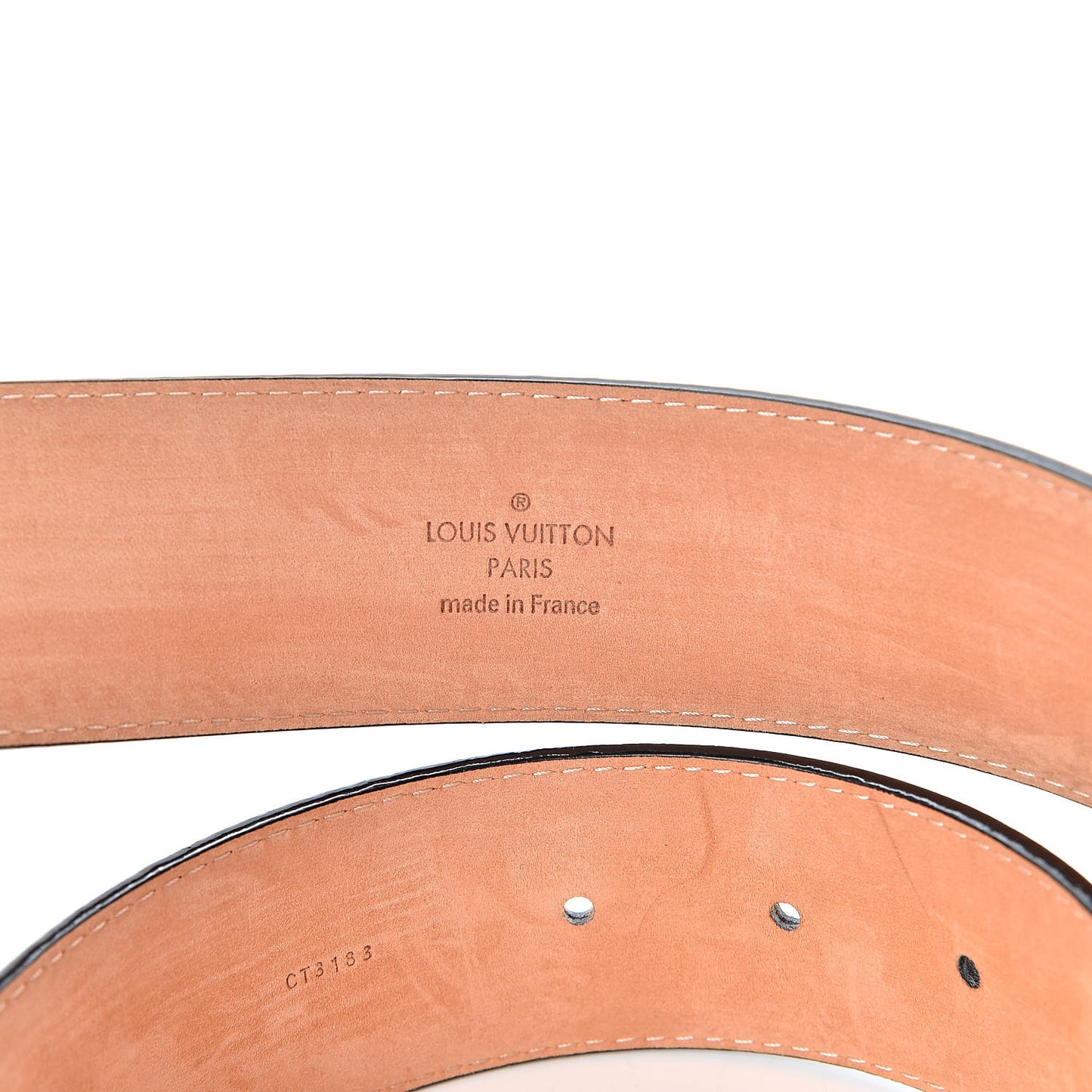 Epi Electric 40mm LV Initiales Belt 100 40 Black
