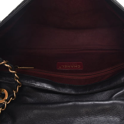 Chanel Aged Calfskin Quilted Small Pondichery Flap Black 6 of 9