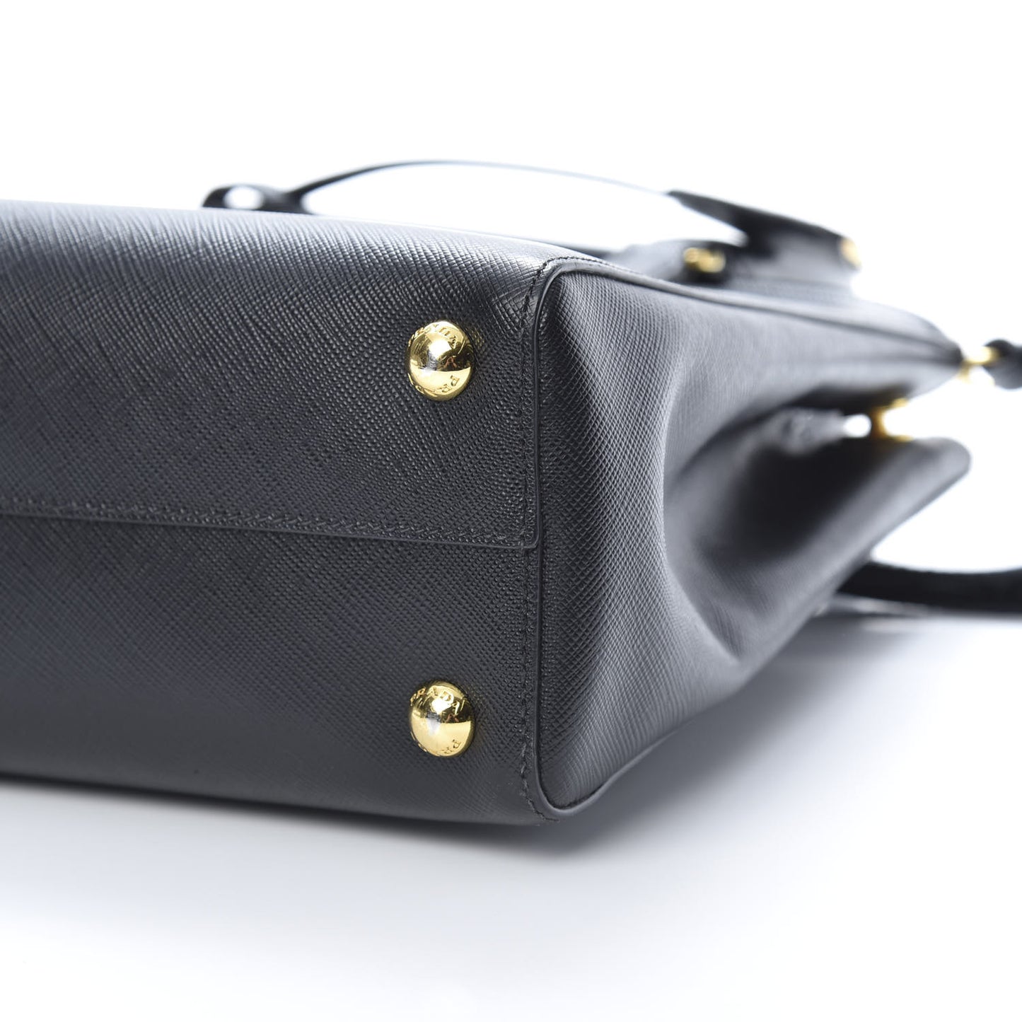 Saffiano Lux Small Parabole Tote Black