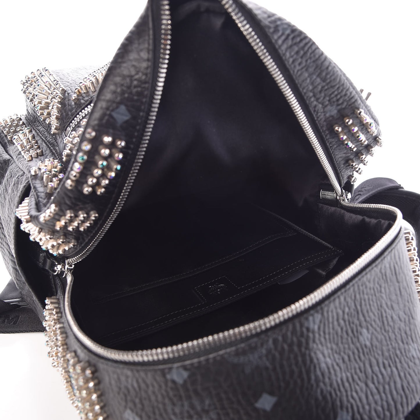 Visetos Studded Small Crystal Backpack Black