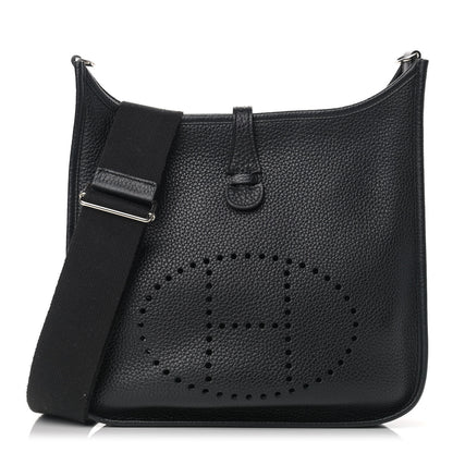 Hermes Taurillon Clemence Evelyne III PM Black 1 of 10