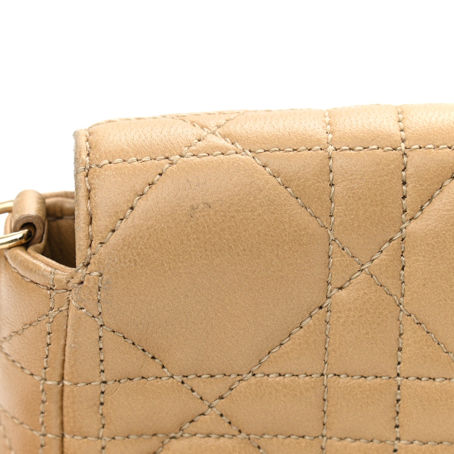 Christian Dior Lambskin Cannage Miss Dior Promenade Pouch Beige 11 of 12