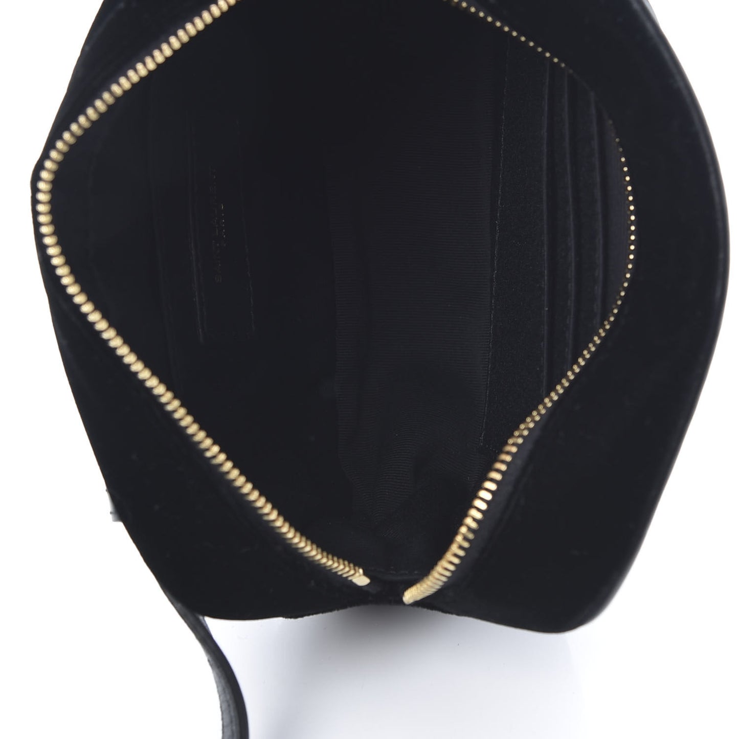 Velour Matelasse Monogram Lou Belt Bag Black