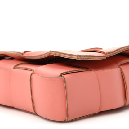 Bottega Veneta Lambskin Maxi Intrecciato Cassette Crossbody Bag Tangerine 10 of 10