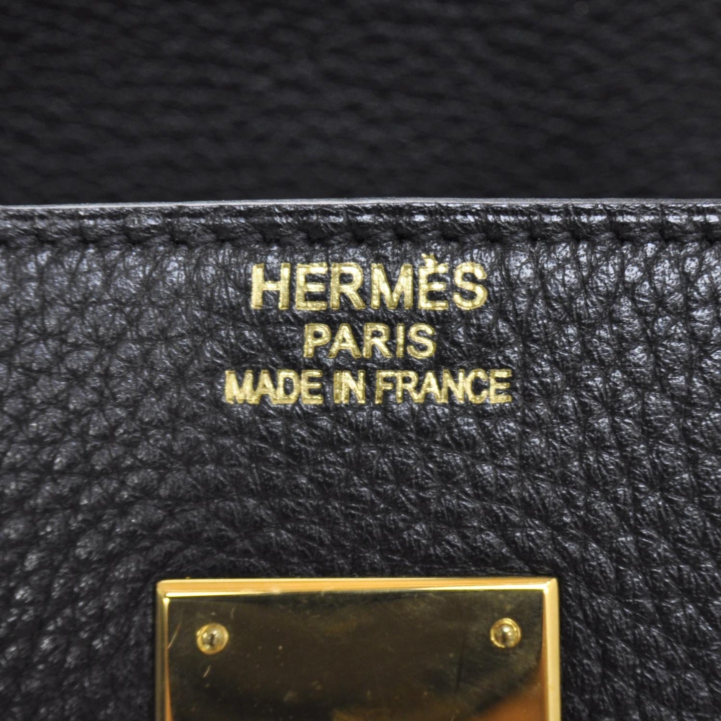 Taurillon Clemence Birkin 40 Black