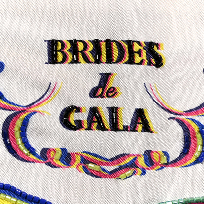 Hermes Silk Beaded Brides De Gala Shadow Twilly Black Jaune Multicolor 4 of 4