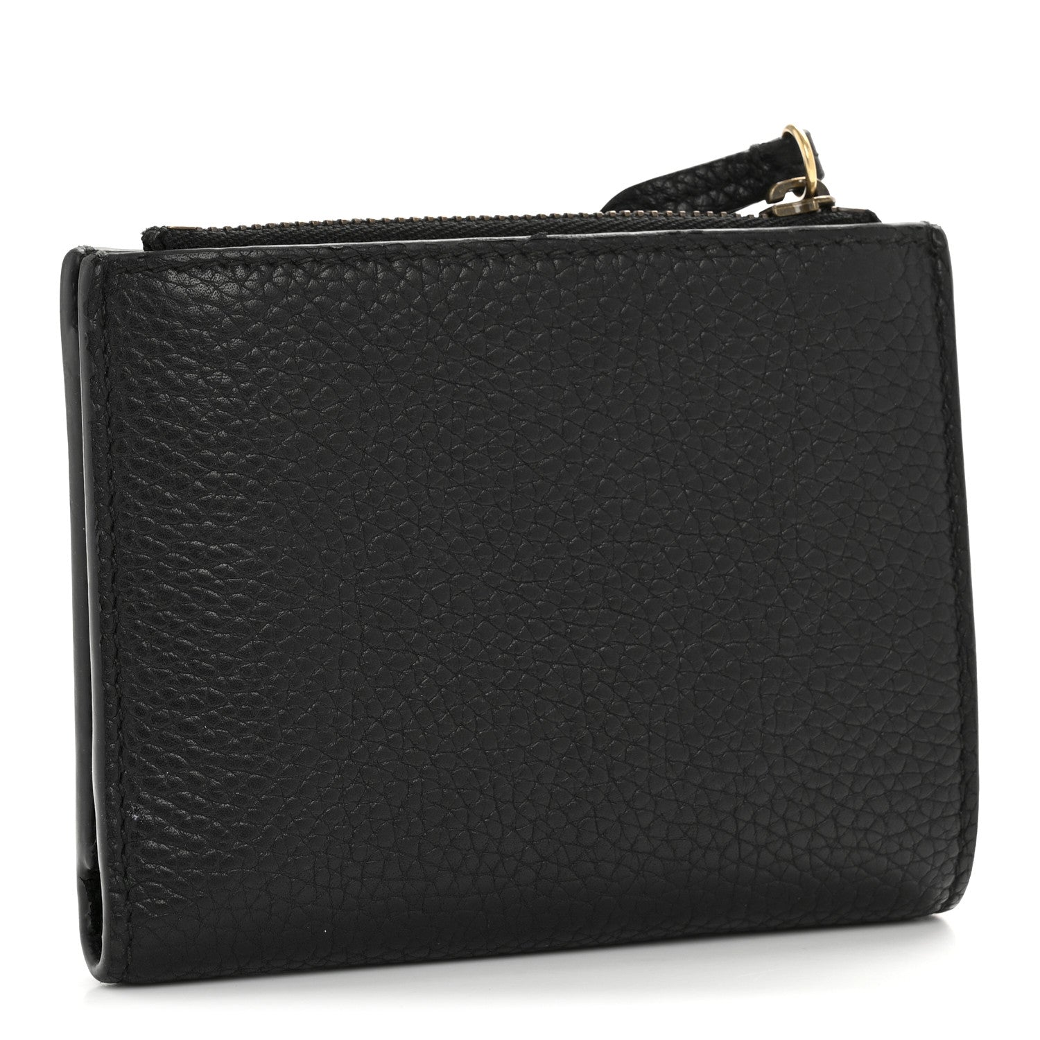 Gucci Pebbled Calfskin Animalier Card Case Wallet Black 4 of 11