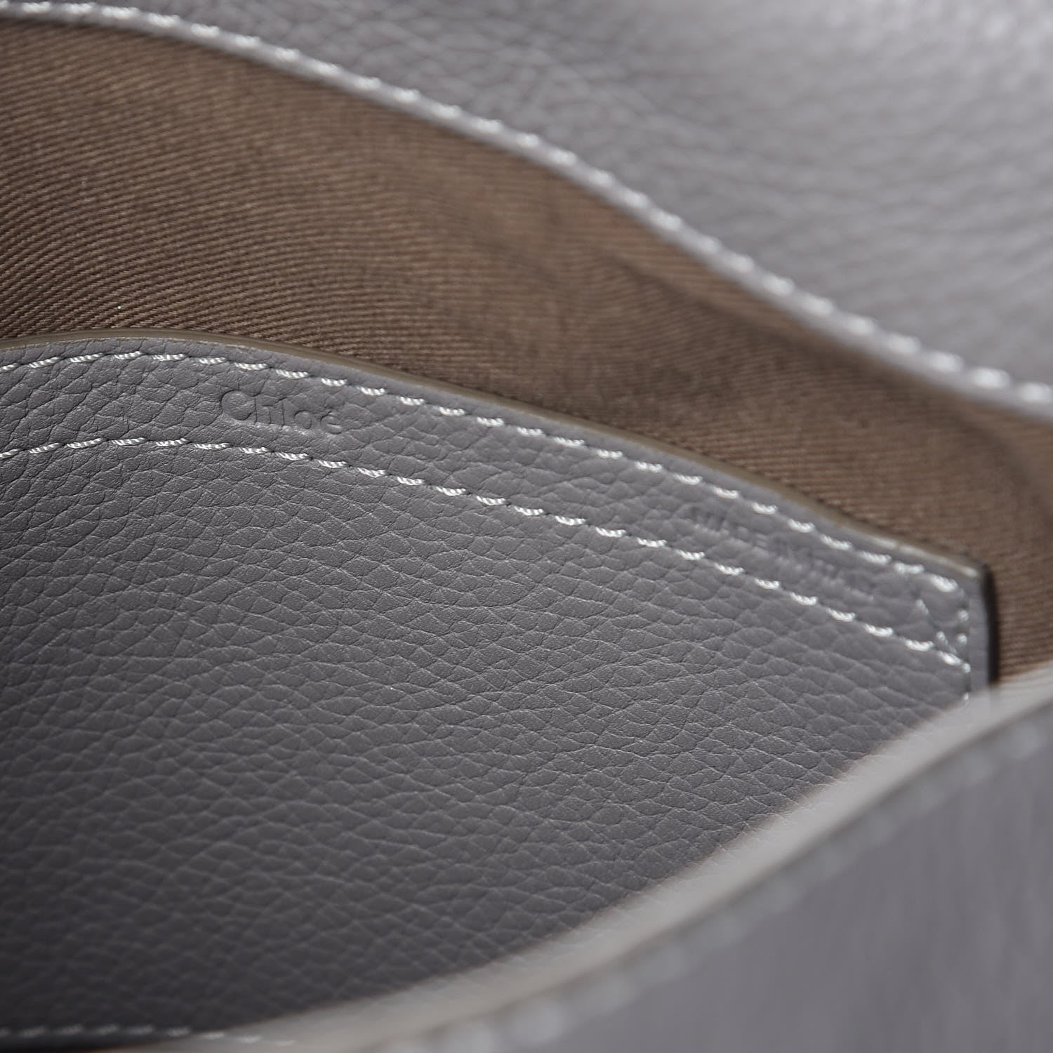 Chloe Calfskin Medium Marcie Round Crossbody Bag Cashmere Grey 6 of 12