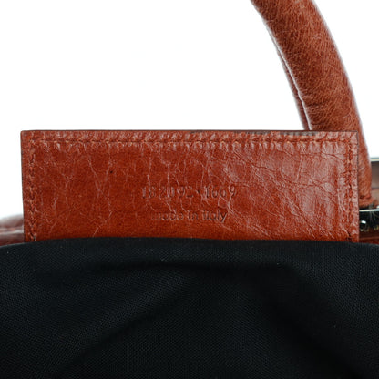 Balenciaga Chevre Quilted Matelasse Train Case Sienna 7 of 7