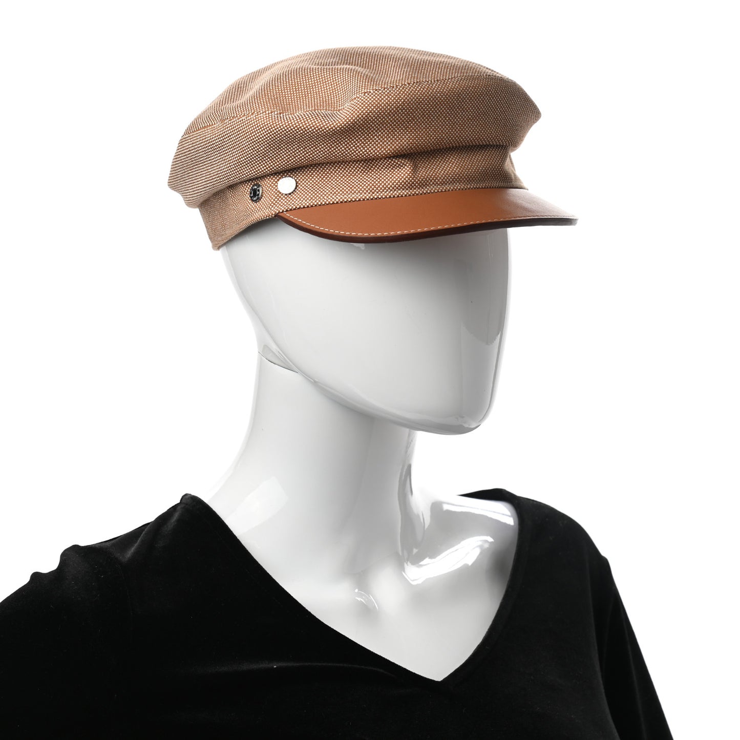 Cotton Silk Swift Clou de Selle Vauban Cap 58 Marron Alezan Gold