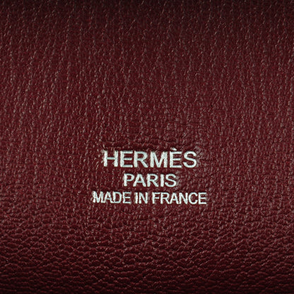 Hermes Taurillon Clemence Eclat Jypsiere 34 Marron D'Inde Rouge H 6 of 9