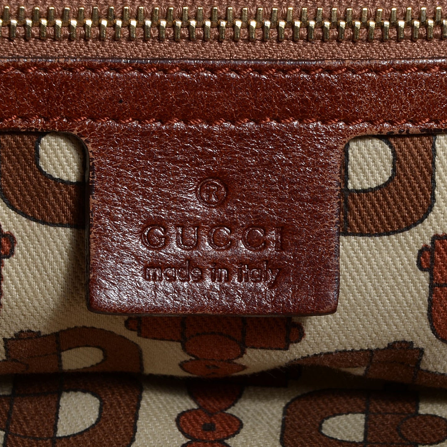 Leather Guccissima Medium Indy Top Handle Bag Brown
