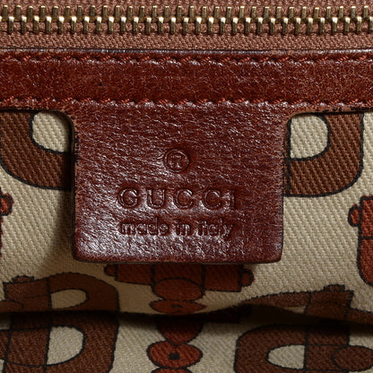 Gucci Leather Guccissima Medium Indy Top Handle Bag Brown 6 of 7