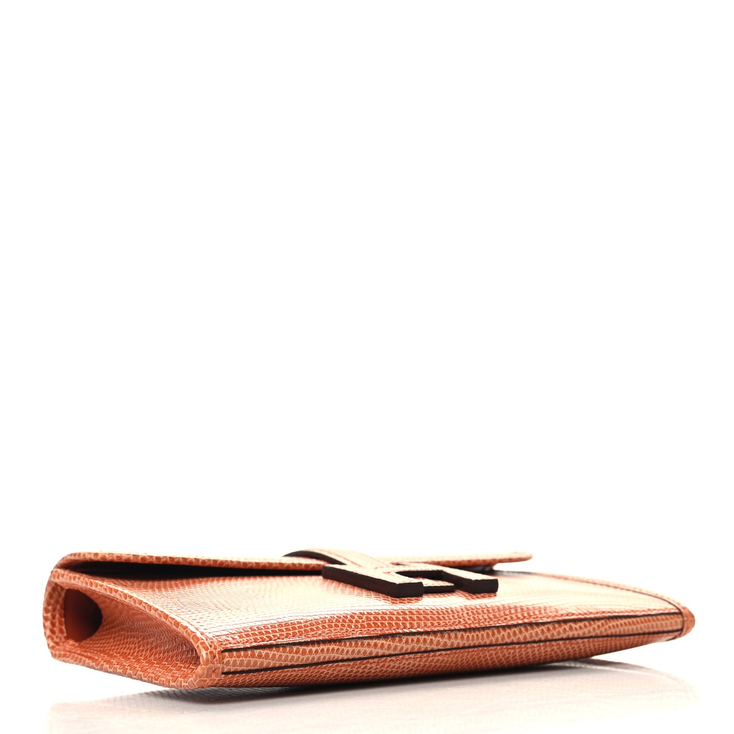 Lizard Mini Jige Elan Clutch Orange