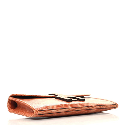 Hermes Lizard Mini Jige Elan Clutch Orange 4 of 11
