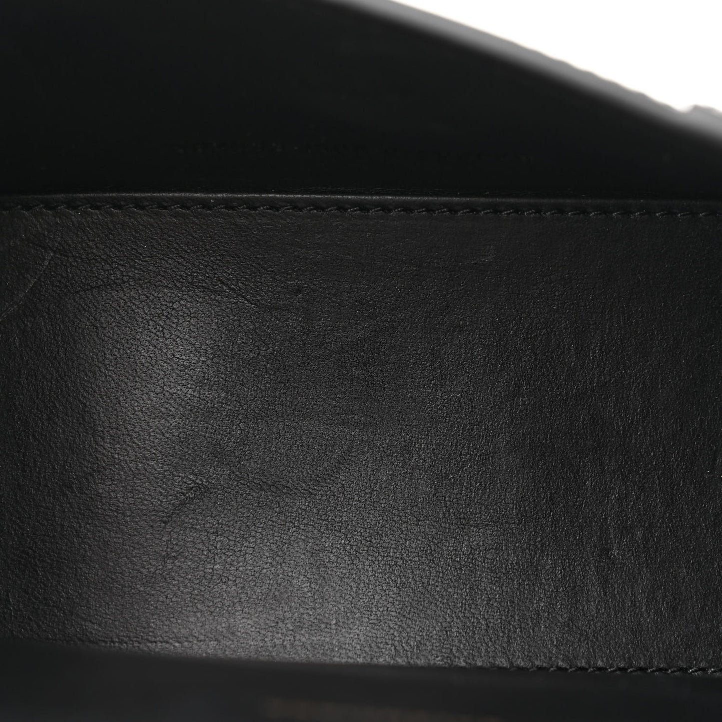 Shiny Box Calfskin Hourglass Top Handle Bag XS Black