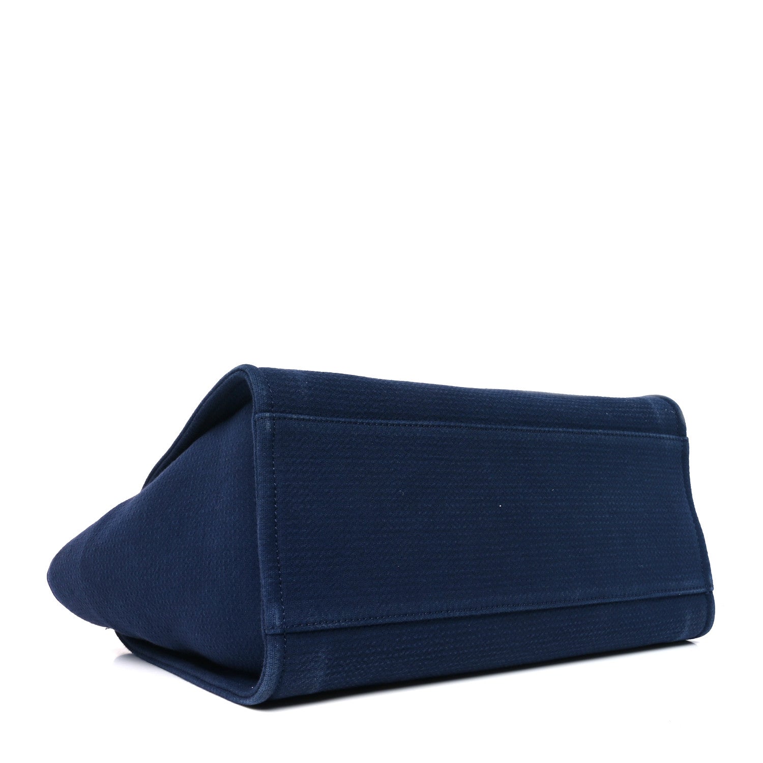 Chanel Mixed Fibers Calfskin Medium Deauville Tote Dark Blue 5 of 13