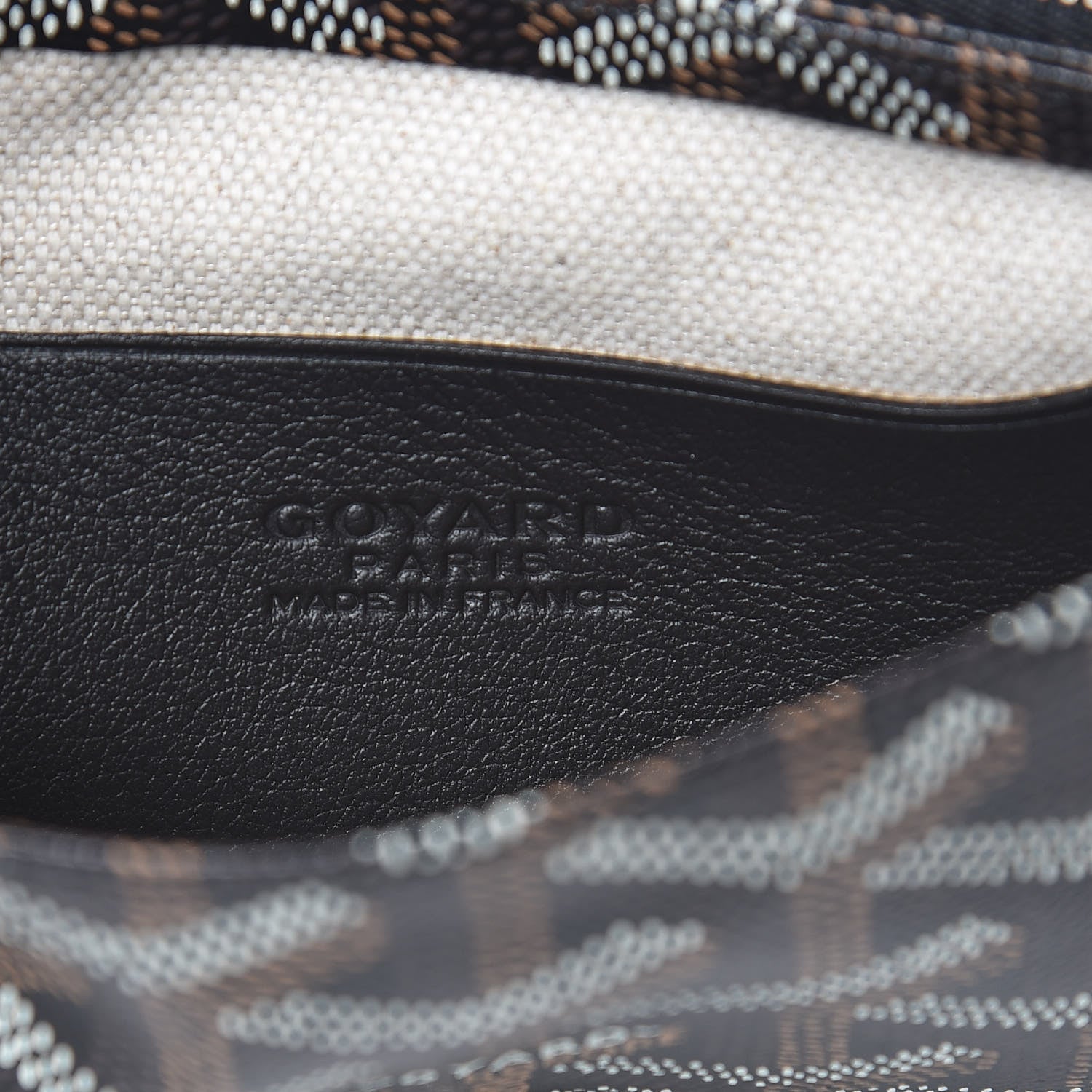Goyard Goyardine Plumet Wallet Clutch Black 7 of 7