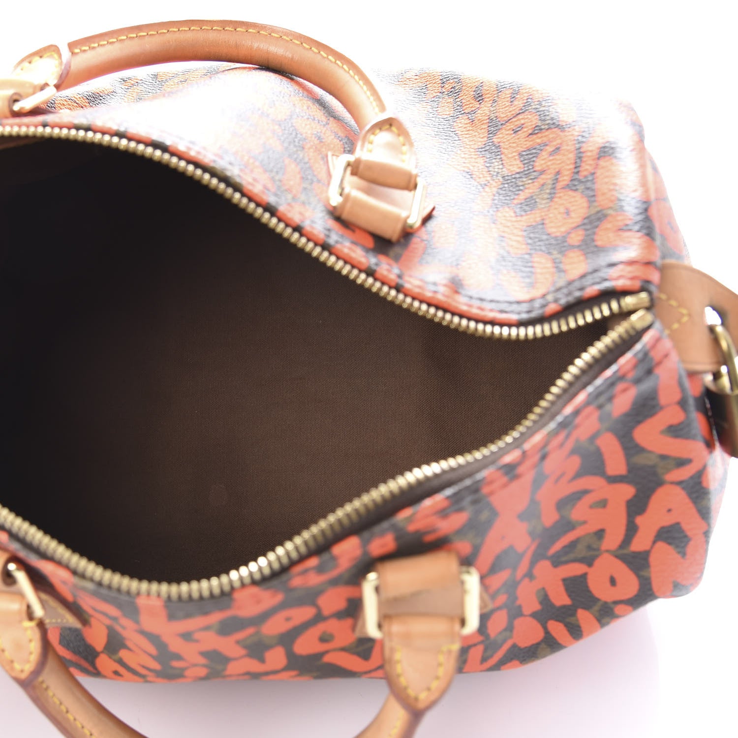Louis Vuitton Monogram Graffiti Speedy 30 Orange 5 of 12