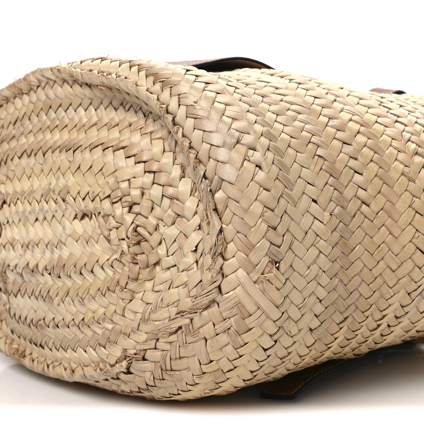 Raffia Basket Tote Bag Natural Tan