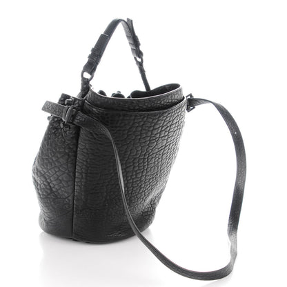 Alexander Wang Pebbled Lambskin Diego Bucket Bag Black Black Hardware 3 of 7