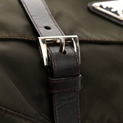 Prada Tessuto Nylon Saffiano Messenger Bag Mimetico 12 of 12