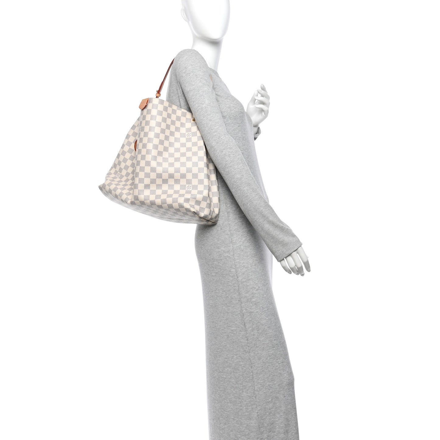 Damier Azur Graceful MM Rose Ballerine