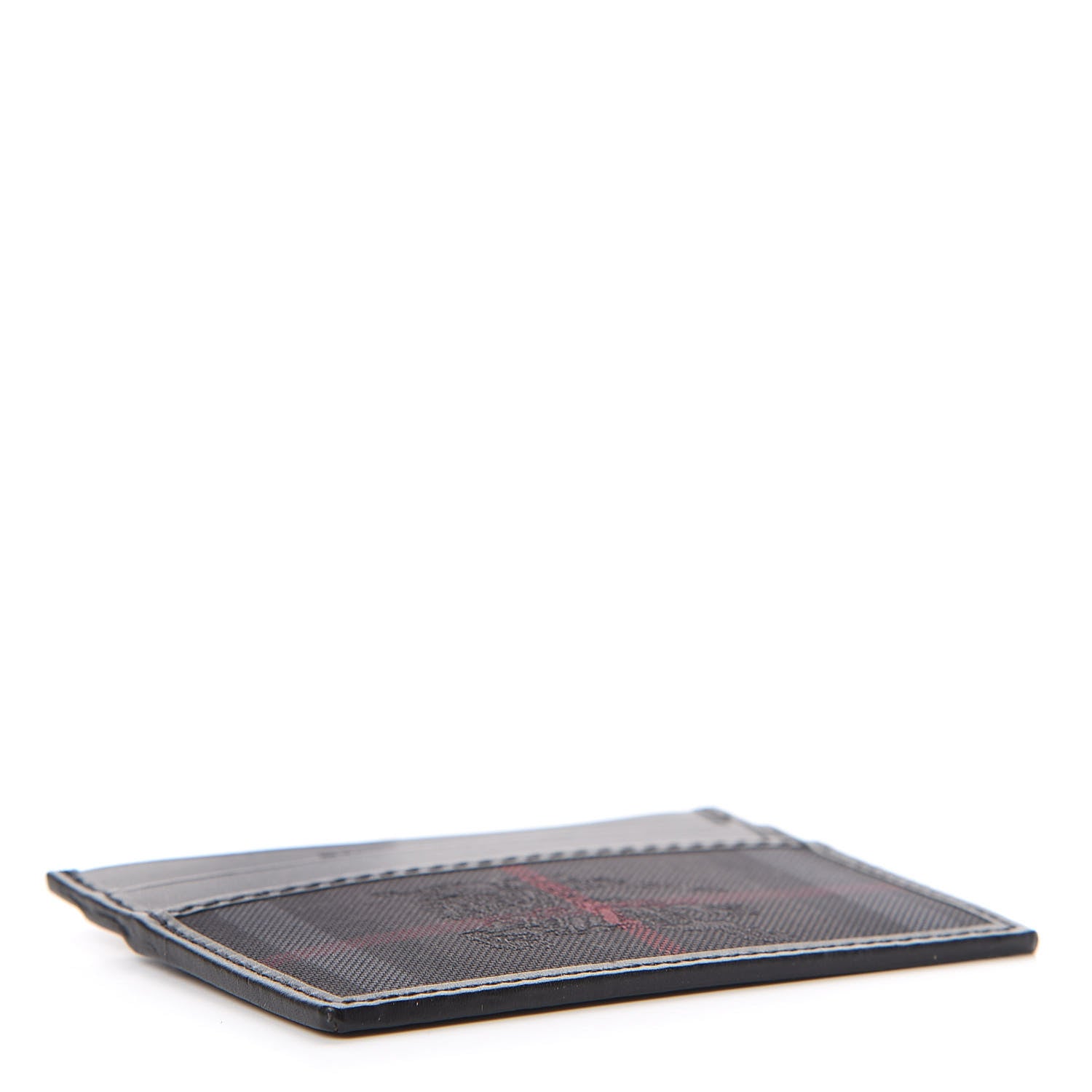 Burberry Horseferry Check Calfskin Card Case Charcoal Black 3 of 7