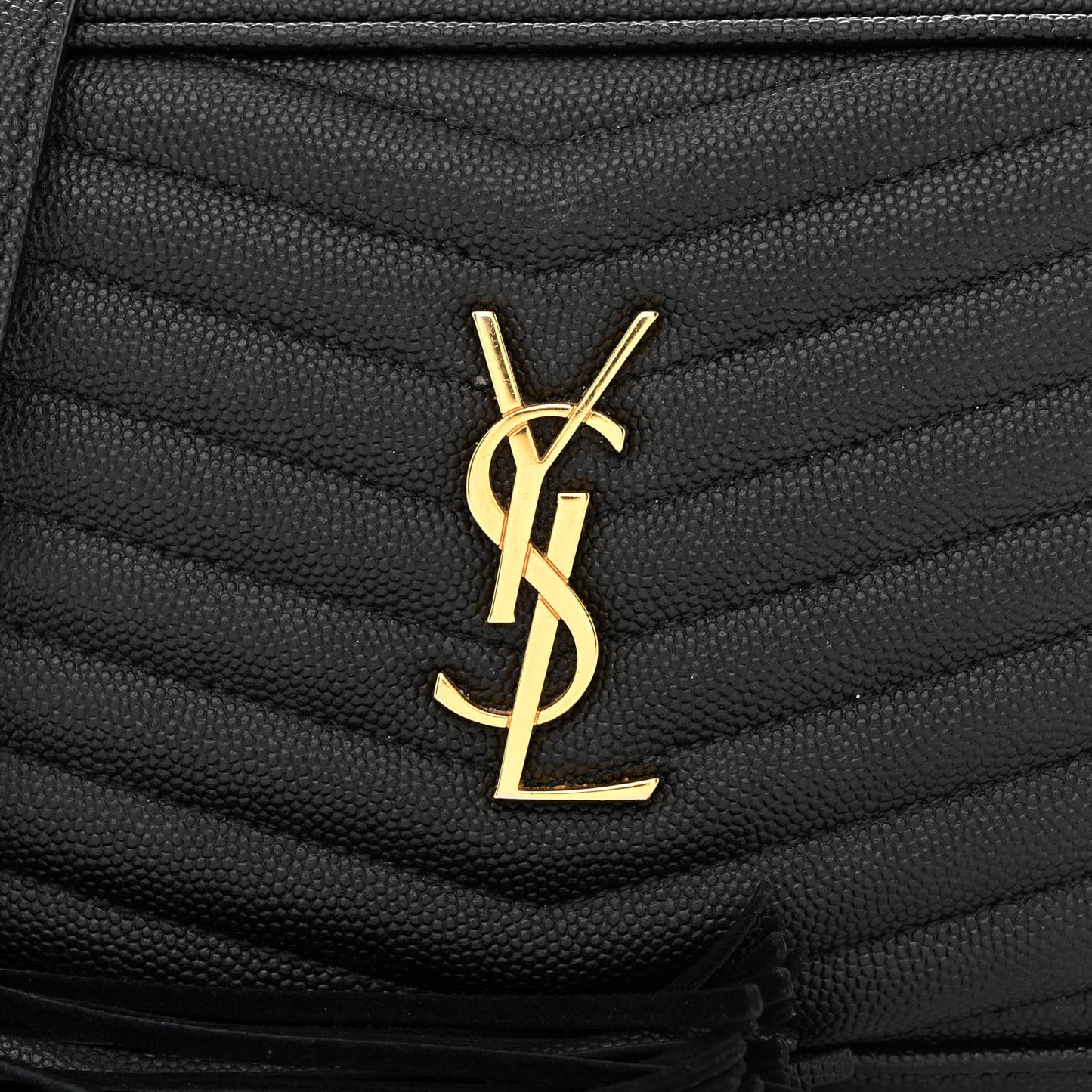 Grain De Poudre Matelasse Monogram Mini Lou Camera Bag Black