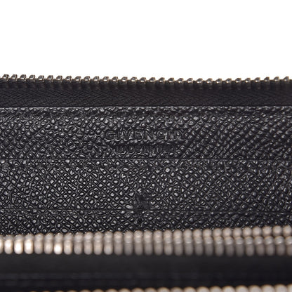 Givenchy Grained Calfskin Zip Around Wallet Black 6 of 9